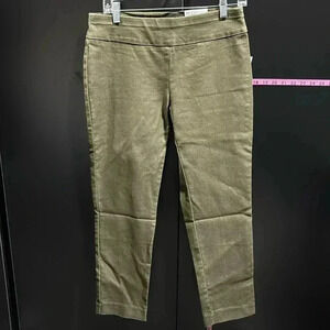 Croft & Barrow Effortless pull on,mid-rise, alimming stretch straight leg pants